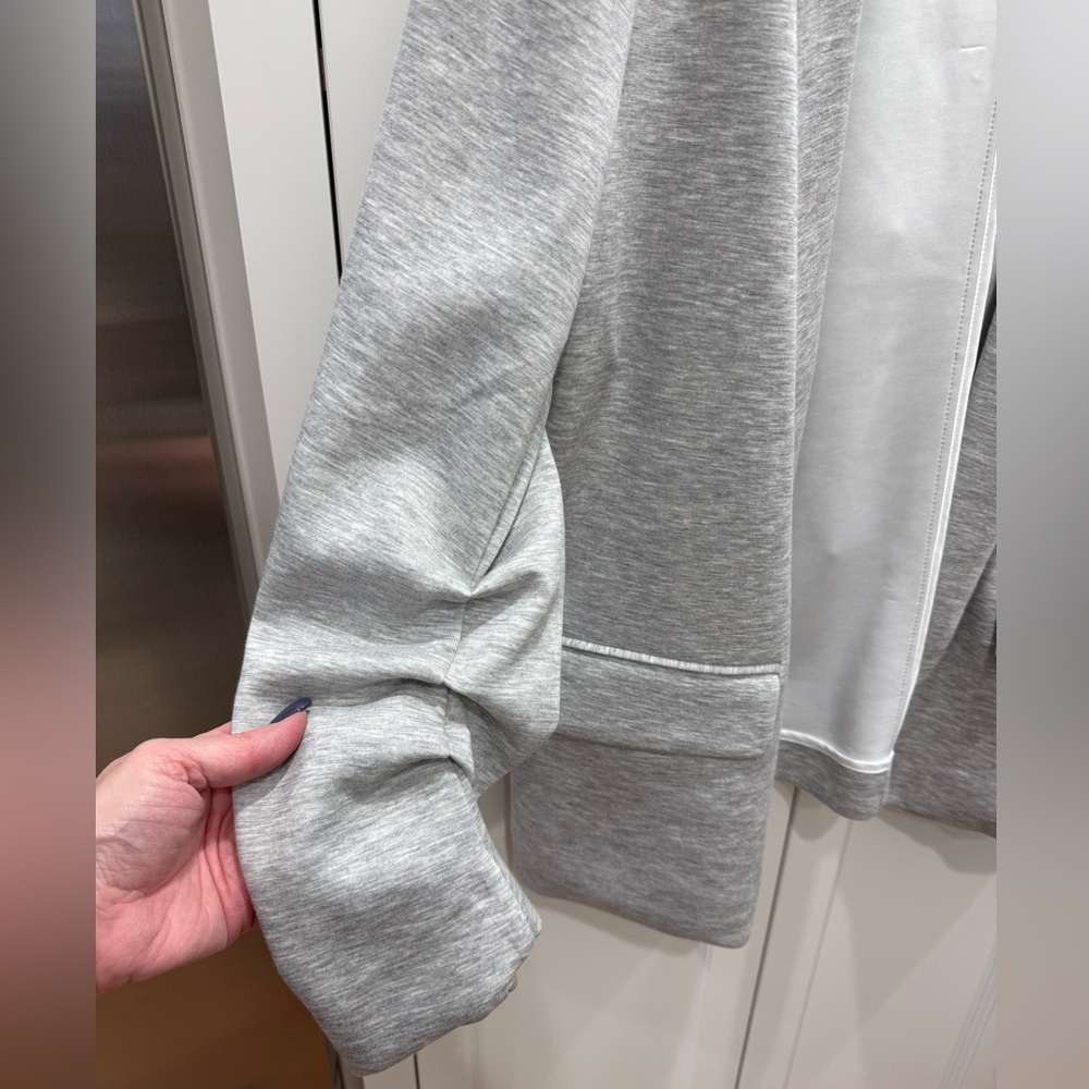 NWT Scoop Gray Knit Scrunch Sleeve Jacket, XL - Picture 6 of 14